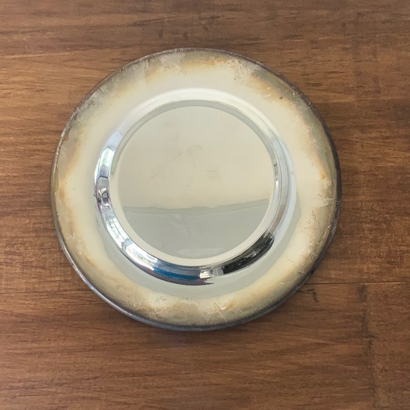 Set of 4 Godinger Silver-Plated Grapevine Wine Coasters (5in) [a] - Picture 6 of 9